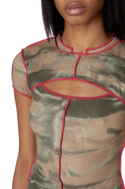 Diesel T-dent Beige/vert