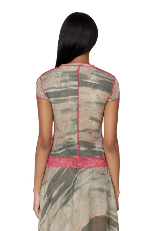 Diesel T-dent Beige/vert