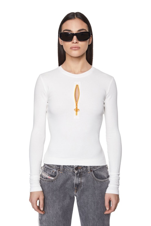 Diesel Blanc T-vazy-ls