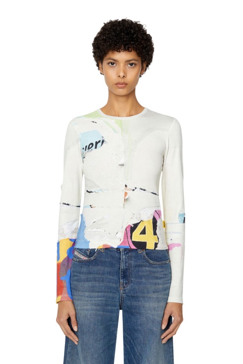 Diesel T-anjet-poff Blanc