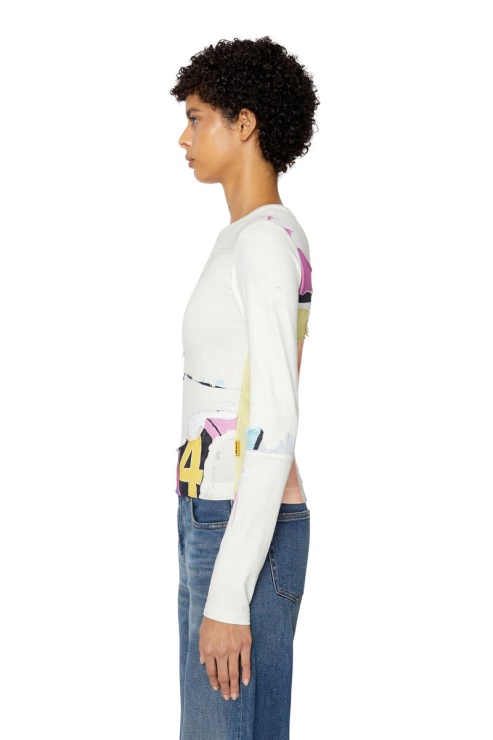 Diesel T-anjet-poff Blanc