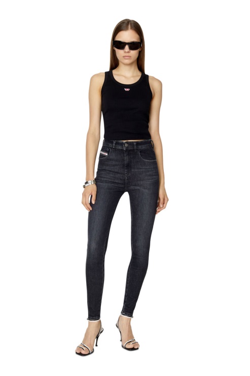 Jean Super Skinny Diesel 1984 Slandy-high 09d96 Noir/gris Foncé