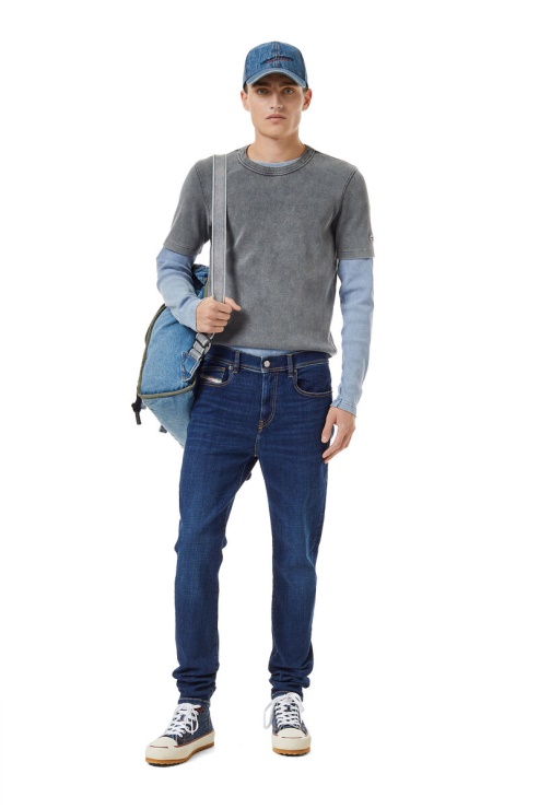 Diesel 1983 09b98 Jean Skinny Bleu Foncé