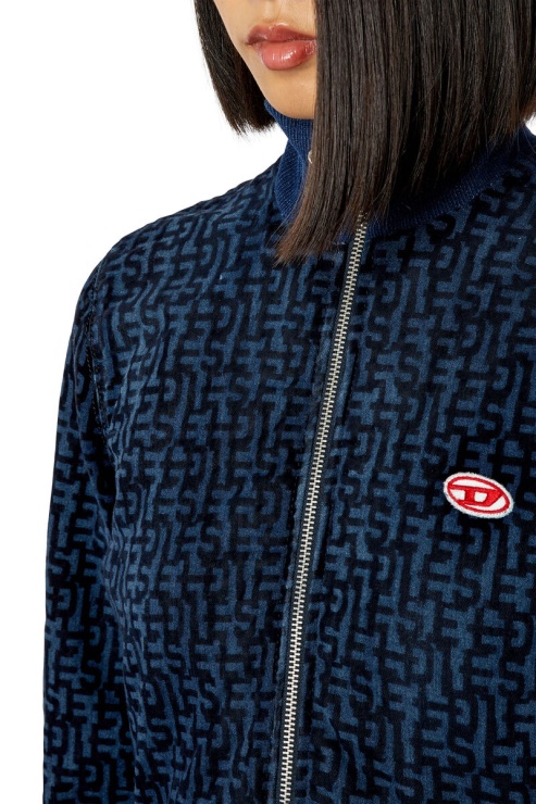 D-emy Track Denim Sweat Diesel Bleu Foncé