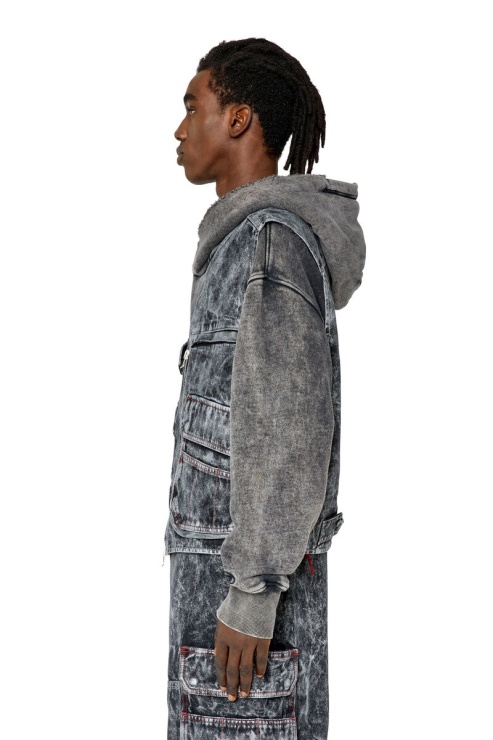 Diesel D-samp En Noir/gris Foncé