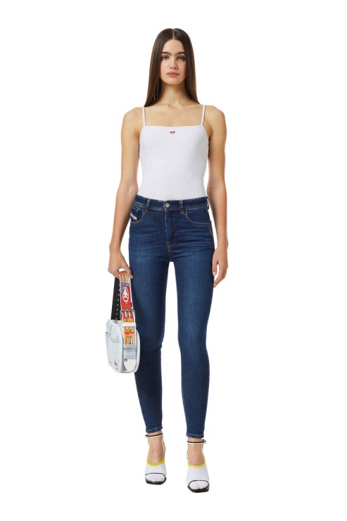 1984 Slandy-high 09c19 Jean Super Skinny Diesel Bleu Foncé