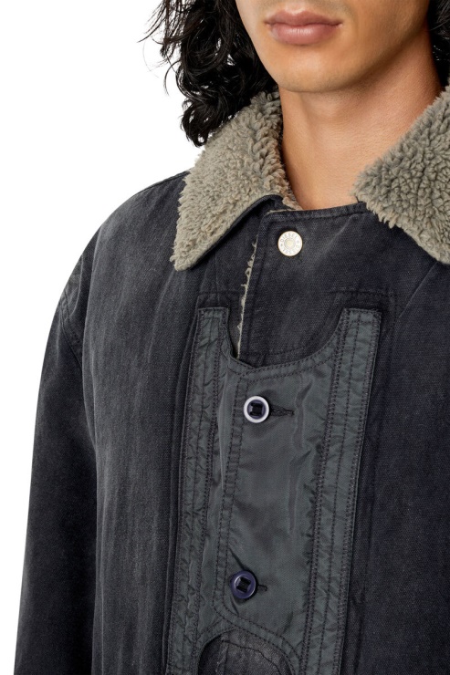 W-hall-fourrure Diesel Noir