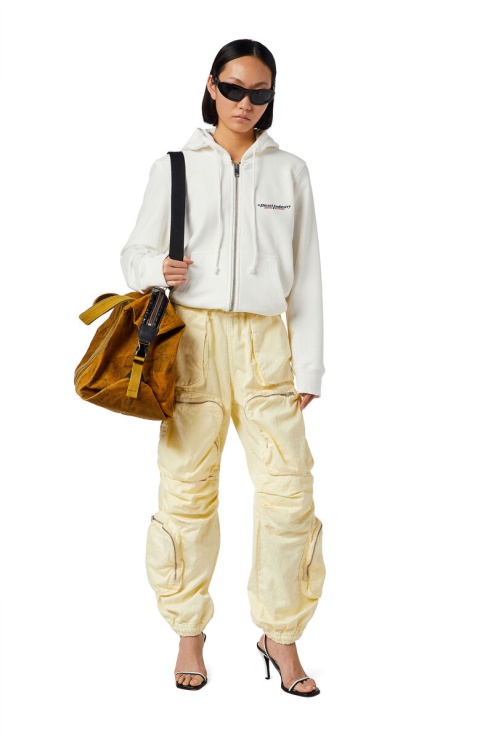 Diesel Blanc S-ginn-hood-zip-ind