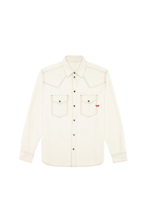 Chemise D-ocean Western Diesel En Blanc