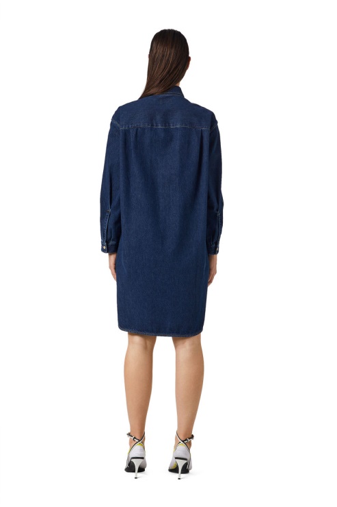Robe Chemise De-blex Diesel Bleu Foncé