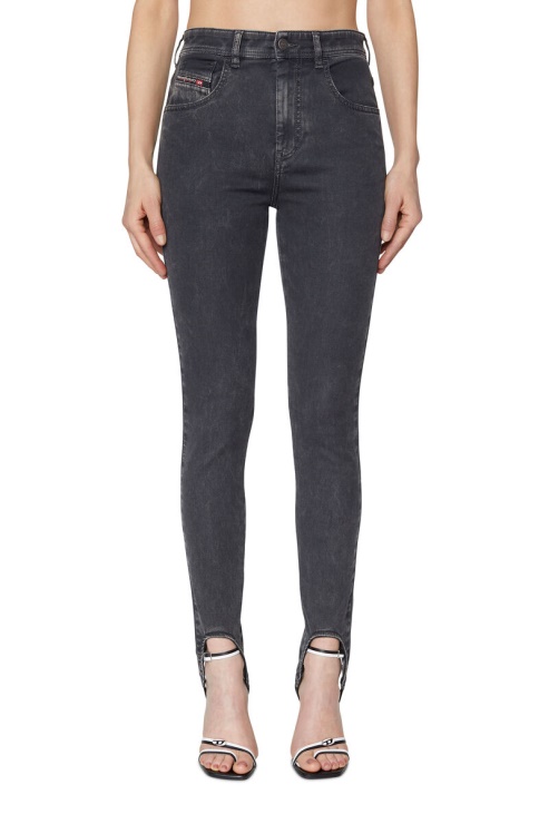 Diesel Pantalon De Jogging Slandy Noir/gris Foncé 069zm Super Skinny
