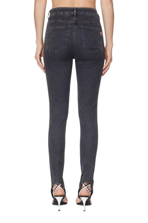 Diesel Pantalon De Jogging Slandy Noir/gris Foncé 069zm Super Skinny