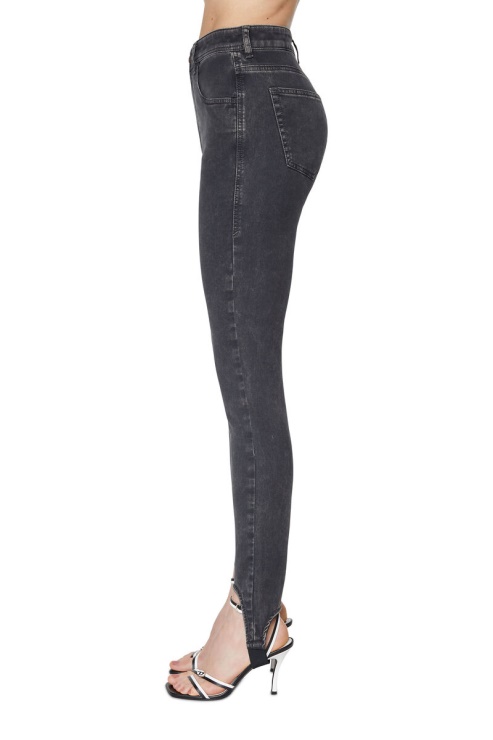 Diesel Pantalon De Jogging Slandy Noir/gris Foncé 069zm Super Skinny