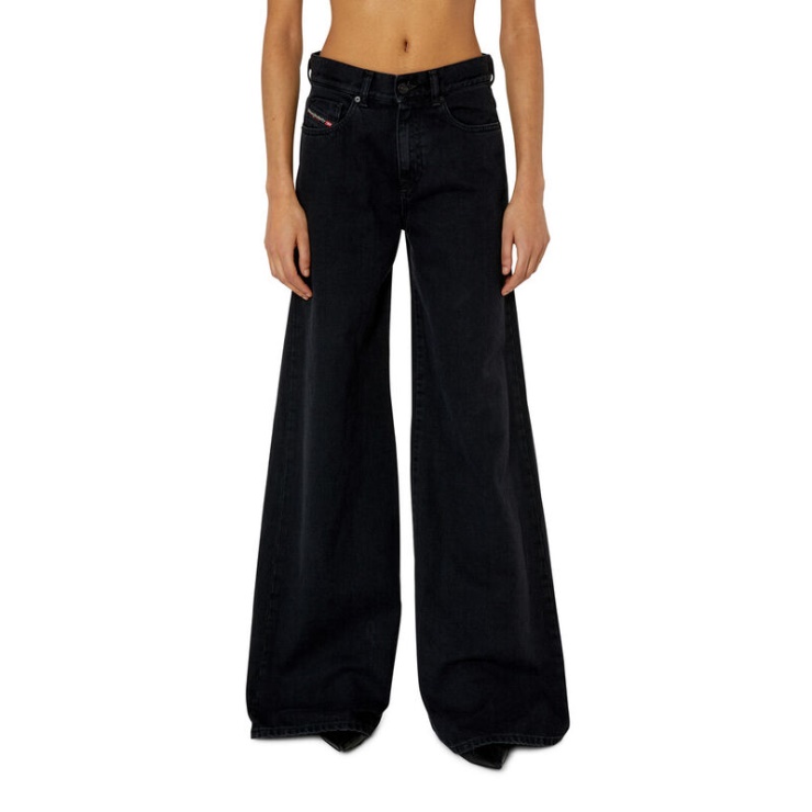 Jean Bootcut Et Flare Diesel 1978 Z09rl Noir/gris Foncé