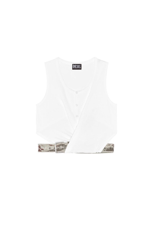 Support En T Diesel Blanc