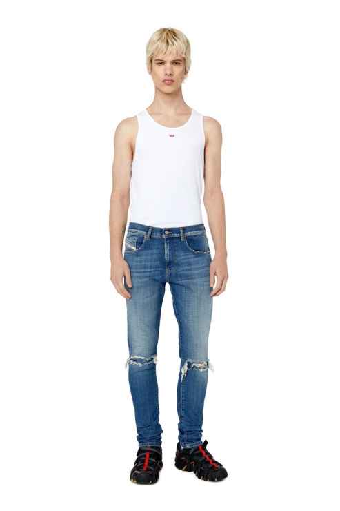 Bleu Foncé 2019 D-strukt 09f06 Jean Slim Diesel