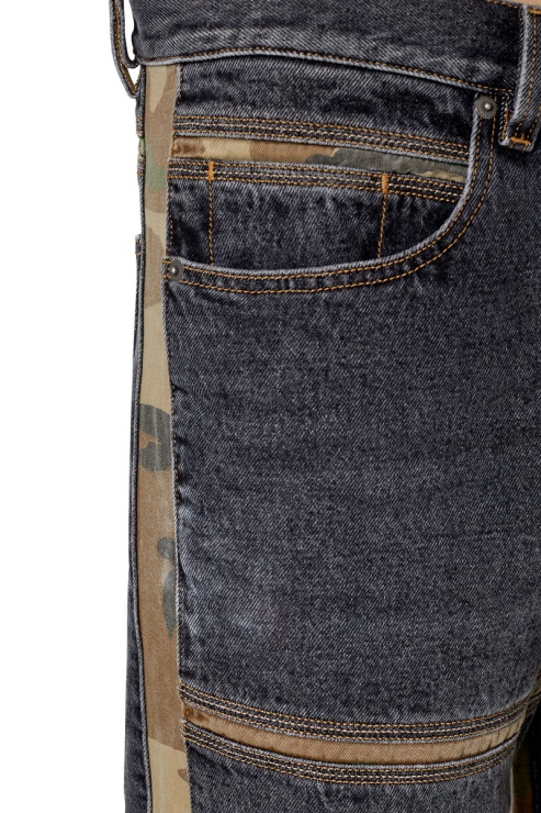 D-mand 007g1 Jean Droit Noir/gris Foncé Diesel