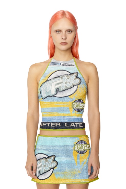 Diesel T-maddy Bleu/jaune