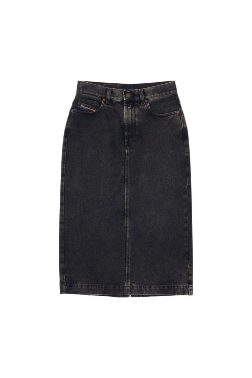 Jupe Crayon De-ronny Noir/gris Foncé Diesel