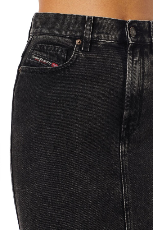 Jupe Crayon De-ronny Noir/gris Foncé Diesel