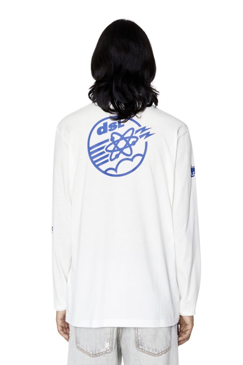 Diesel Blanc T-just-ls-e6