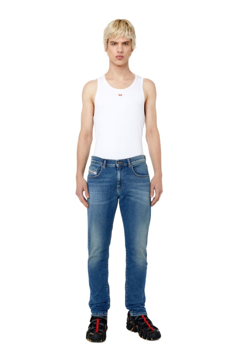 Diesel D-strukt Joggjeans 068cx Slim Bleu Moyen
