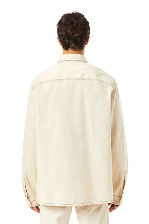 Chemise De Travail Diesel D-hor En Blanc