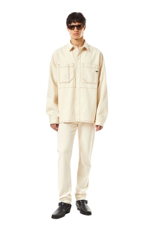 Chemise De Travail Diesel D-hor Blanche
