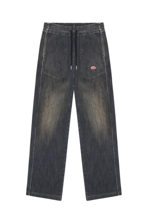 D-martians Track Denim 09e30 Straight Diesel Noir/gris Foncé