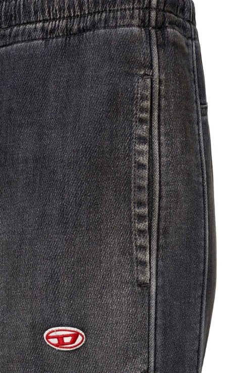 D-martians Track Denim 09e30 Straight Diesel Noir/gris Foncé