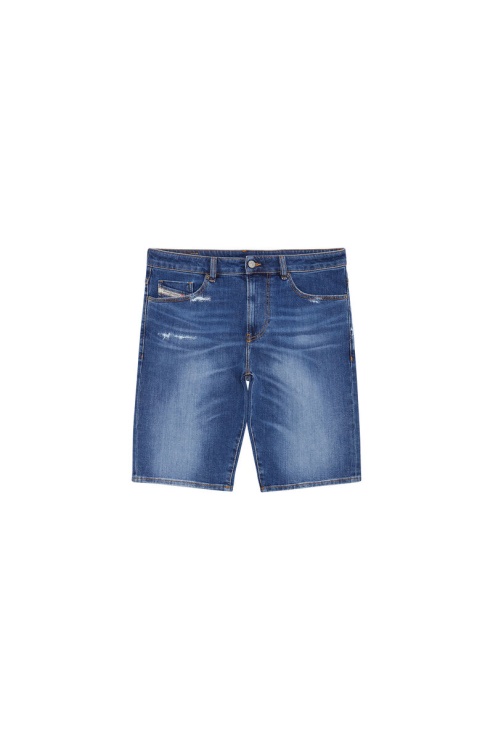 Diesel Slim-court Bleu Moyen