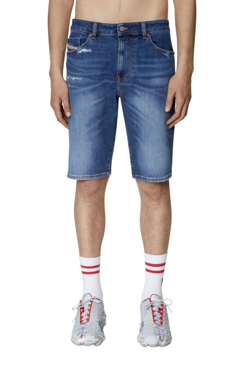 Diesel Slim-court Bleu Moyen