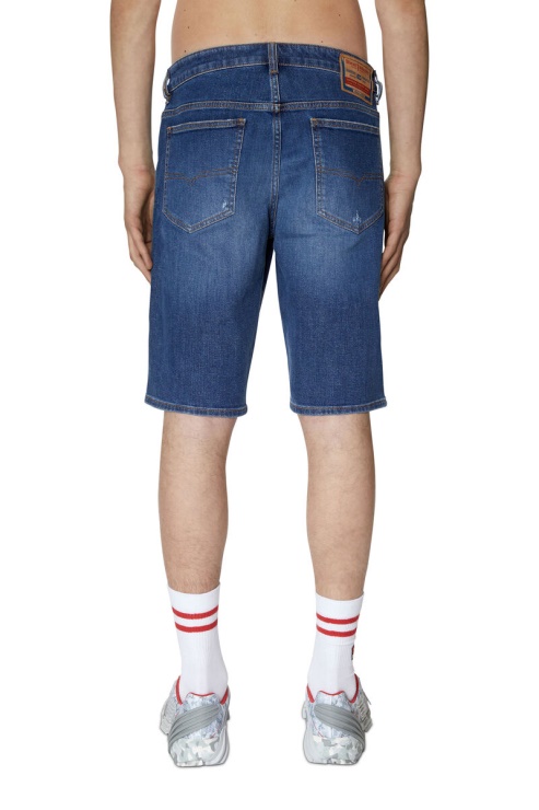 Diesel Slim-court Bleu Moyen