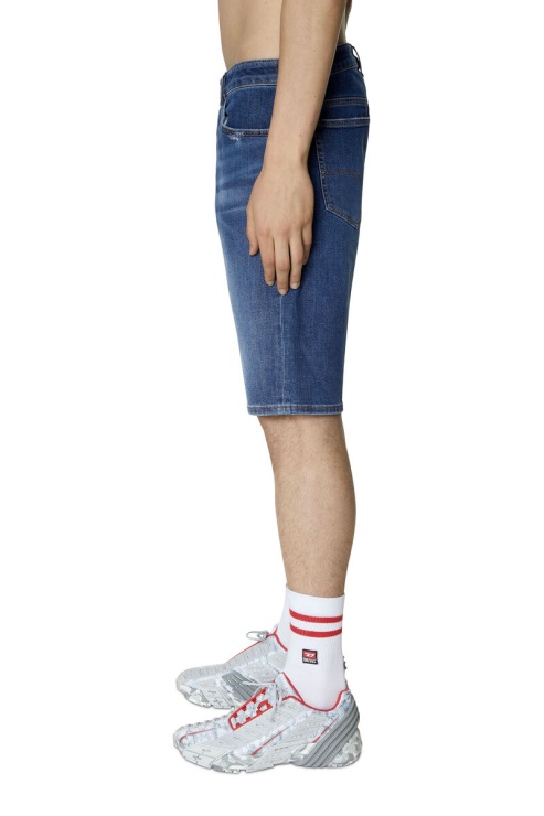 Diesel Slim-court Bleu Moyen