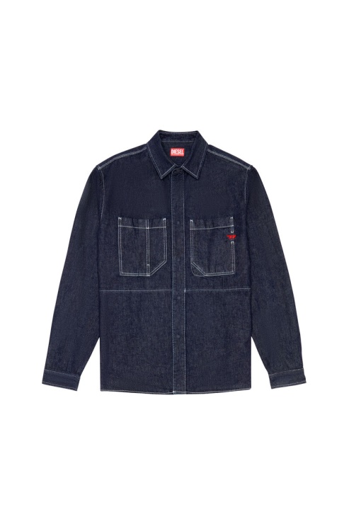 Chemise De Travail Diesel D-hor Bleu Foncé