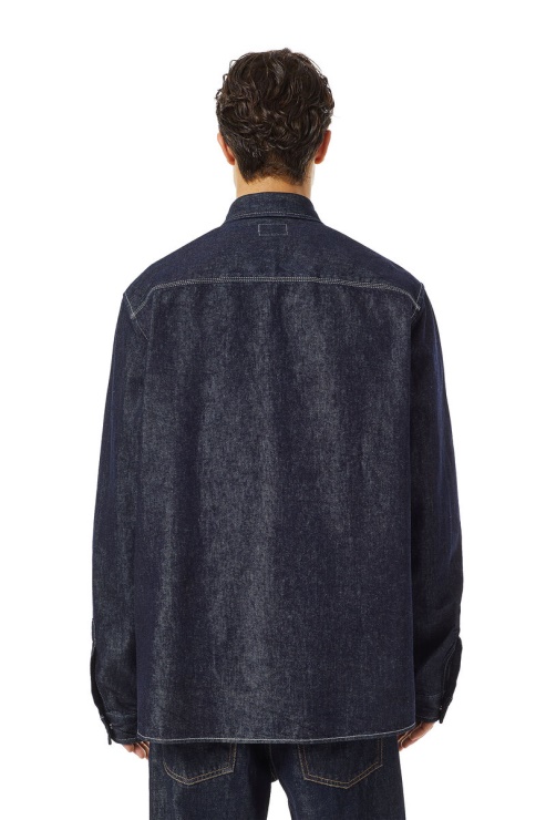 Chemise De Travail Diesel D-hor Bleu Foncé