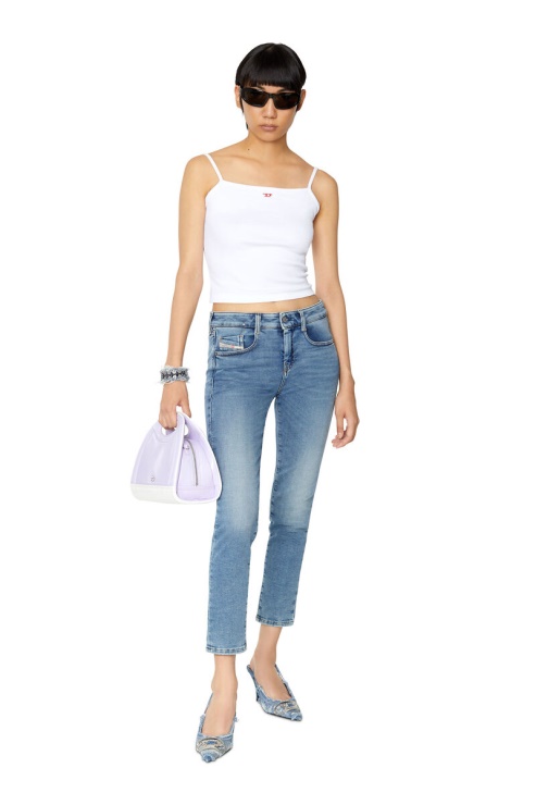 Diesel D-ollies Joggjeans 068ba Slim Bleu Moyen