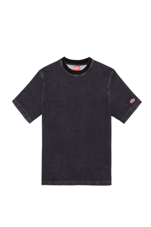 T-shirt D-biggor Track Denim Diesel Noir/gris Foncé
