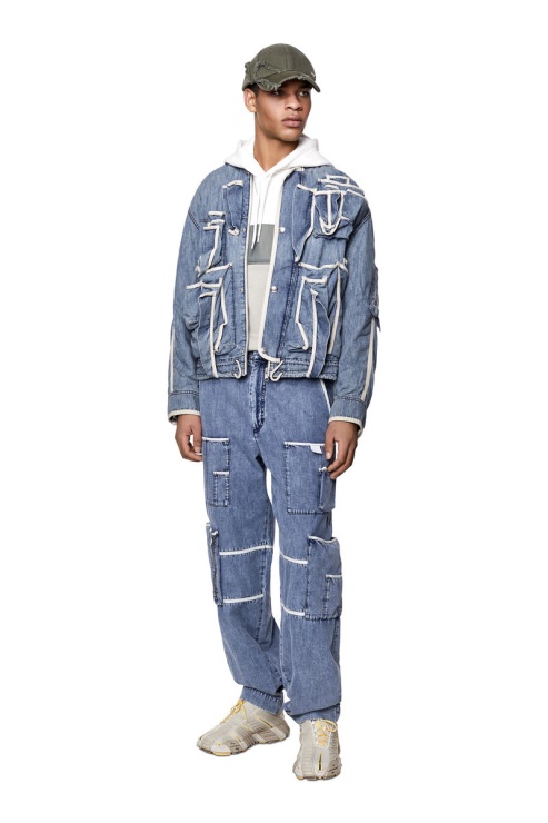 Diesel Droit D-vulkos 0eiaq Bleu Clair