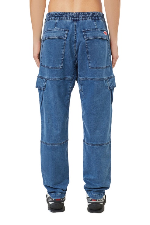 Krooley Joggjeans 069zk Fuselé Diesel En Bleu Moyen