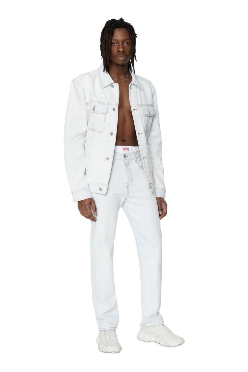 Diesel 2020 D-viker 007h5 Jean Droit Blanc