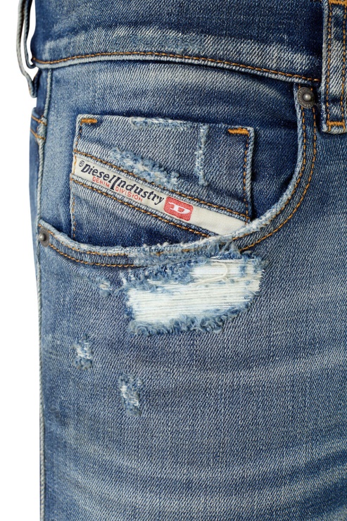 Diesel 2019 D-strukt 09e15 Jean Slim Bleu Moyen