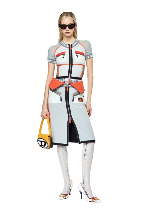 Diesel T-toky Orange/blanc