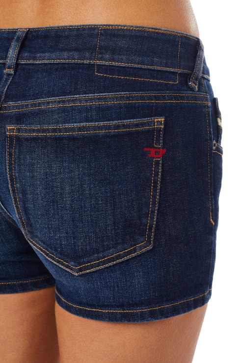 Pantalon Court De-lyla Bleu Foncé Diesel