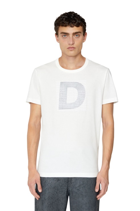 Diesel T-diegor-col Blanc