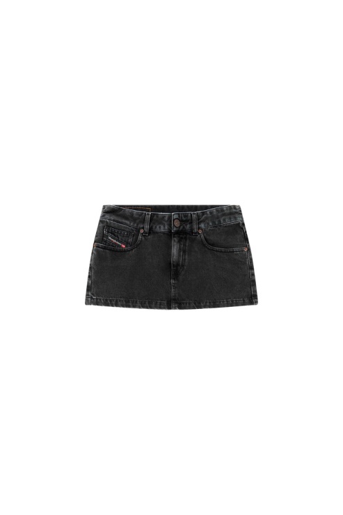 Minijupe De-ron Noir/gris Foncé Diesel