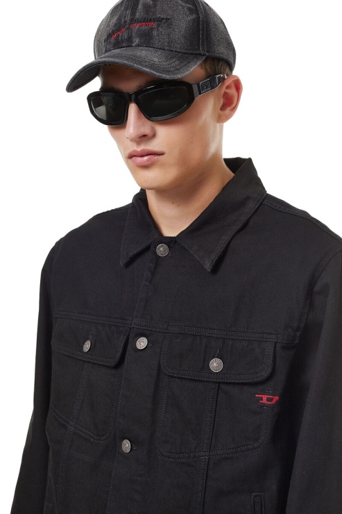 Veste Diesel D-barcy Trucker Noir/gris Foncé