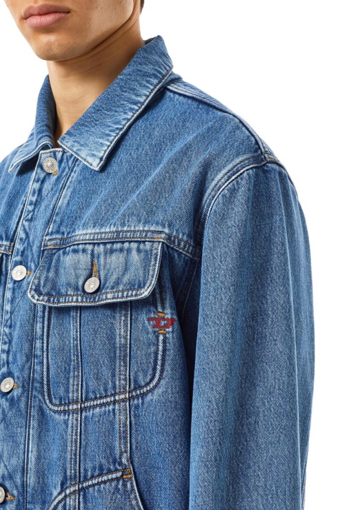 Veste Camionneur Diesel D-riley Bleu Moyen