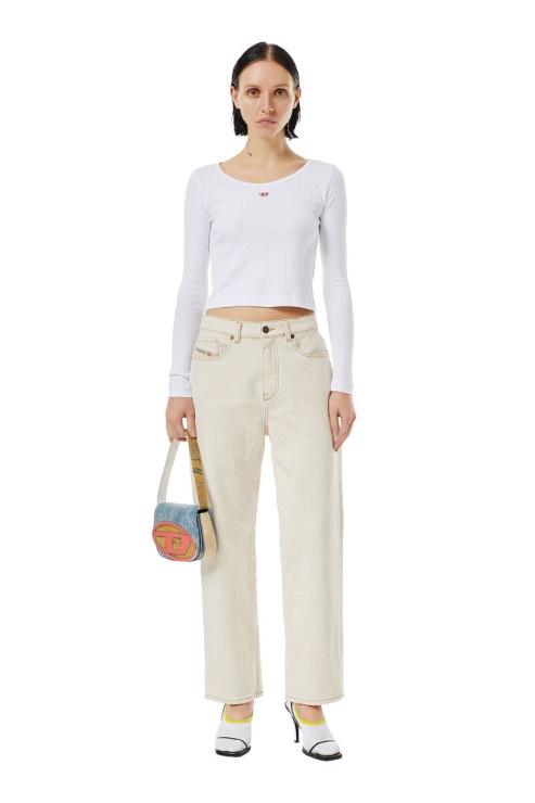 Diesel 2016 D-air 09b94 Jean Boyfriend Blanc