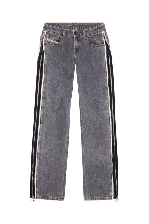 Diesel 2002 09d18 Jean Droit Noir/gris Foncé